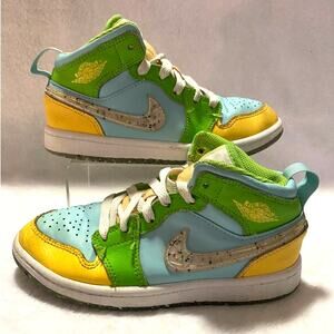 Nike Air Jordan 1 Mid SE Recycled Grind Kids 13C DX4370-400